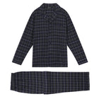 Navy Antrasit melange blue white and dark grey piping